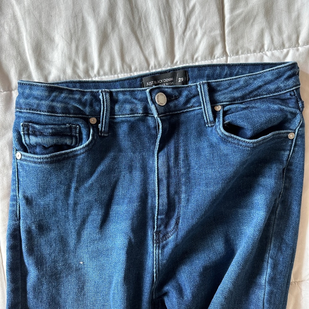 Just Black Denim- Size 29- Flare leg